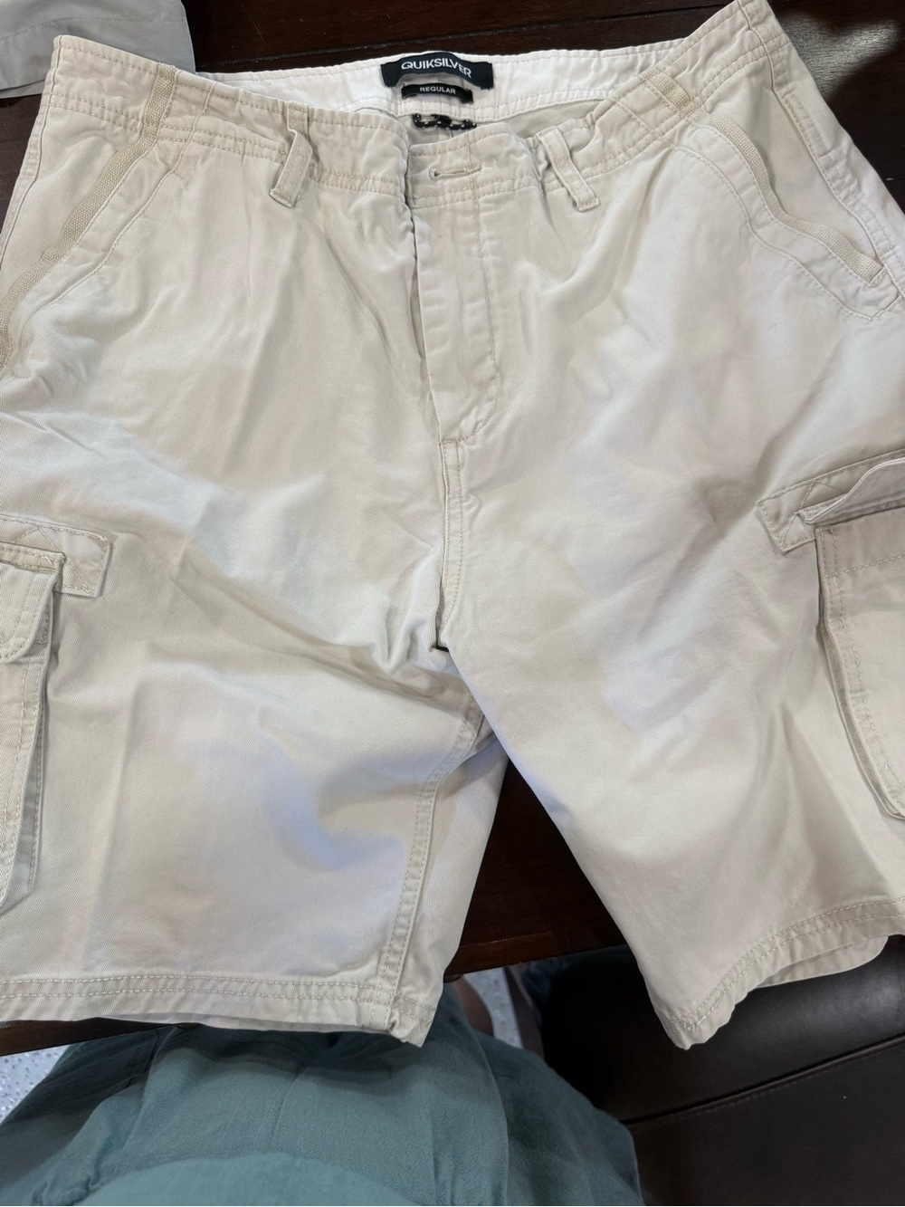 Quiksilver Men's Light Cream Cargo Shorts
